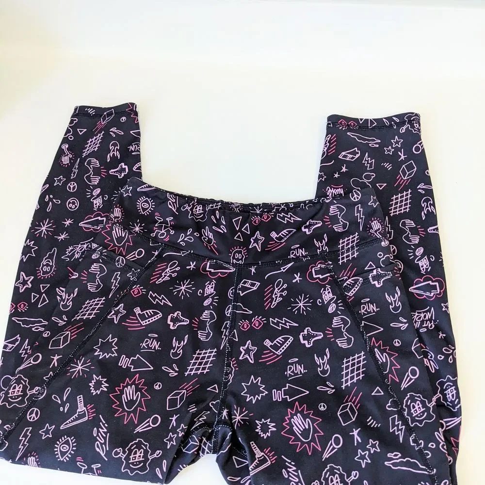 GAPfit/ Champion/ Tek Gear Workout Bundle- 2 Leggings and Top Girls XL